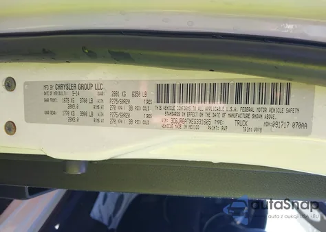 2014 Ram 1500 Express из США, поврежденный, VIN 3C6JR6ATXEG331605